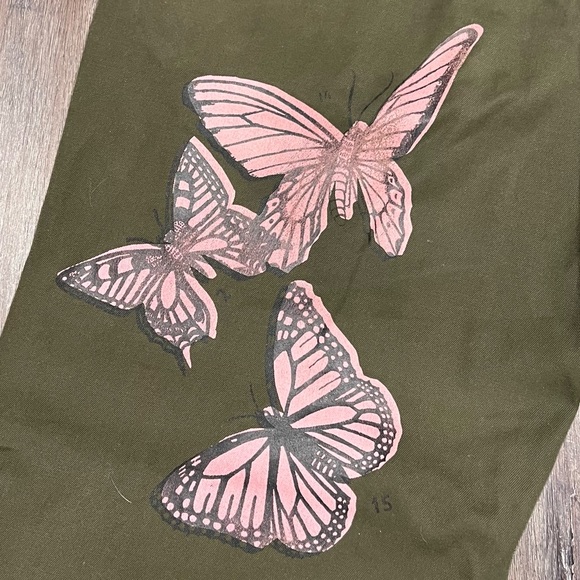 Vintage Punk Royal Butterfly Army Pant - Picture 2 of 6